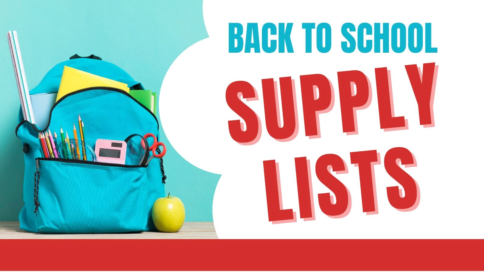 Back to school supply lists